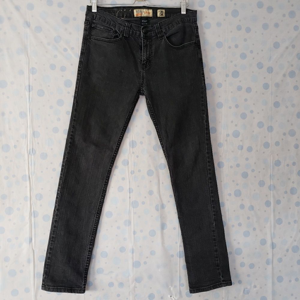Rsq London skinny distressed dark gray